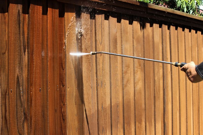 Cleaning a fence